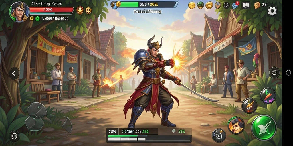 Tampilan gameplay strategis di 5ZK dengan pertempuran intens.