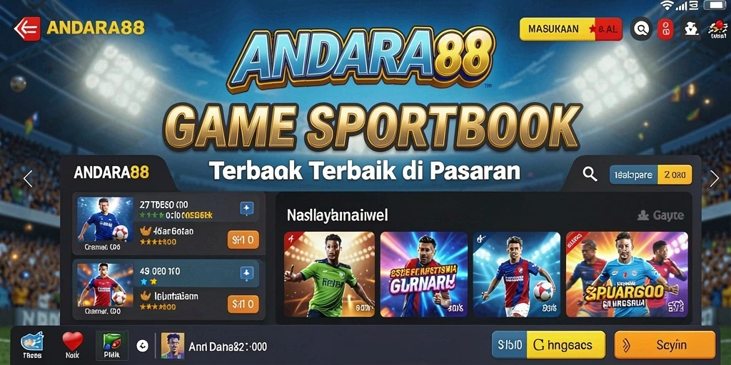 Screenshot gameplay ANDARA88 menampilkan antarmuka taruhan yang menarik.