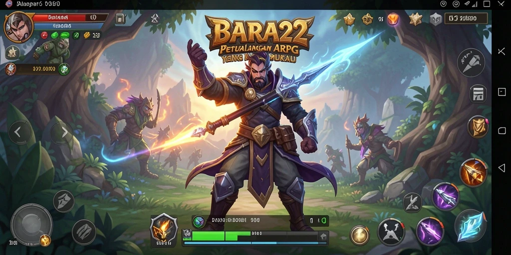 Tampilan gameplay seru dalam BARA22 yang menantang.