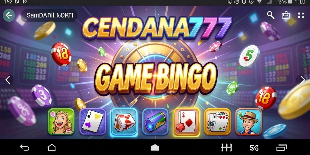Tampilan gameplay seru di CENDANA777 dengan Bingo yang menantang.