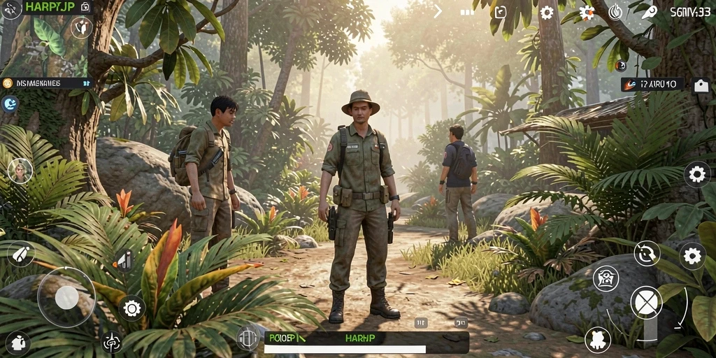 Tampilan menarik gameplay HARAPJP yang memukau.