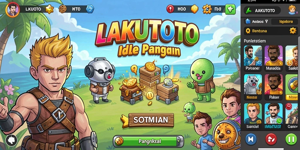 Tampilan gameplay menyenangkan di LAKUTOTO yang menunjukkan kemajuan pemain.