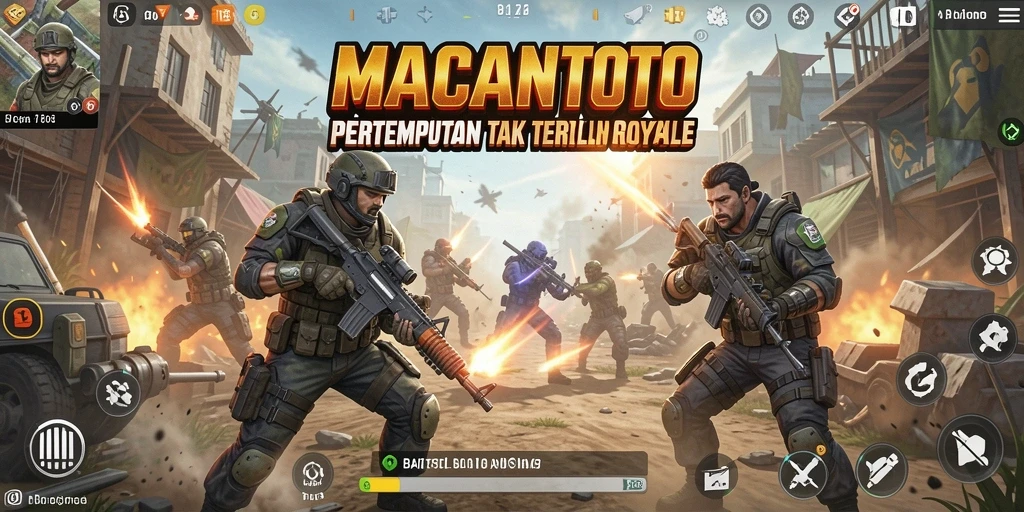 Tampilan aksi intens di arena pertarungan MACANTOTO.