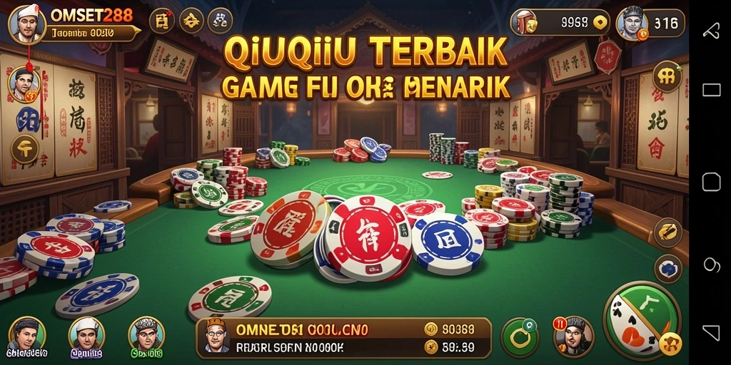 Tampilan permainan QiuQiu yang seru dan menarik.