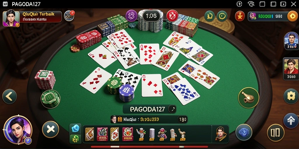Screenshot gameplay QiuQiu dari PAGODA127.