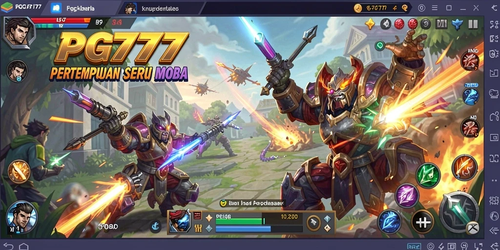 Gameplay seru dan menegangkan di PG777 MOBA.