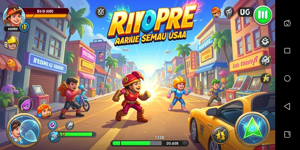 Tampilan permainan RP8 yang menarik dan penuh aksi.