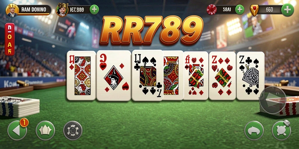 Tampilan gameplay seru dari RR789 dengan pemain bersaing.