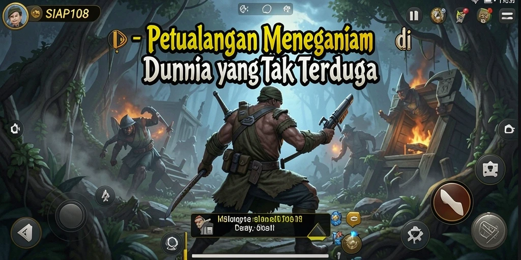 Tampilan utama <strong>SIAP108</strong> menampilkan aksi mendebarkan dalam petualangan penuh tantangan.