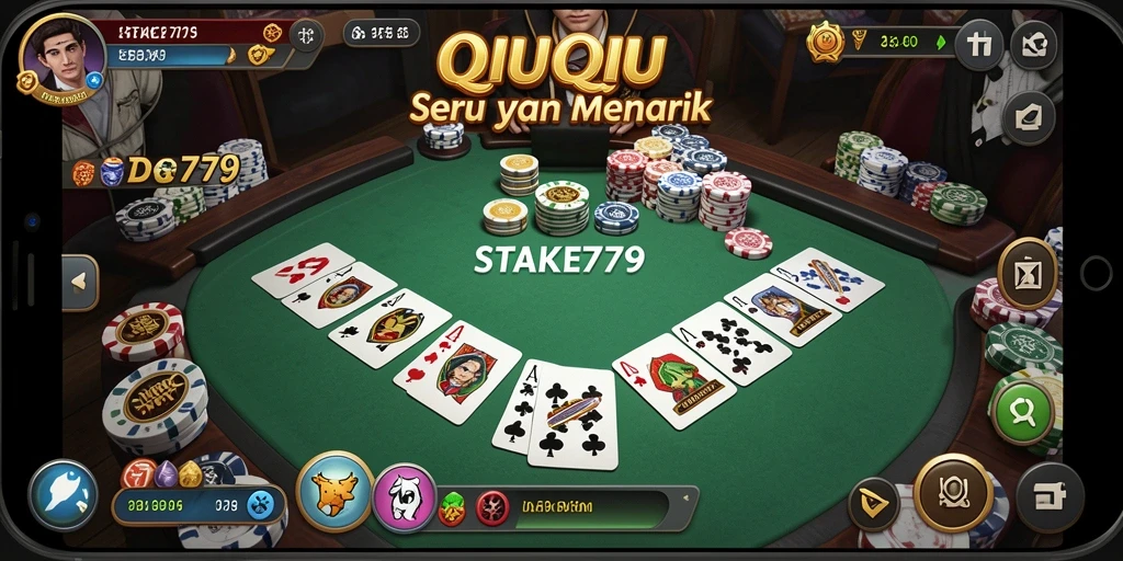 Tampilan gameplay QiuQiu yang seru dan menarik di STAKE779.