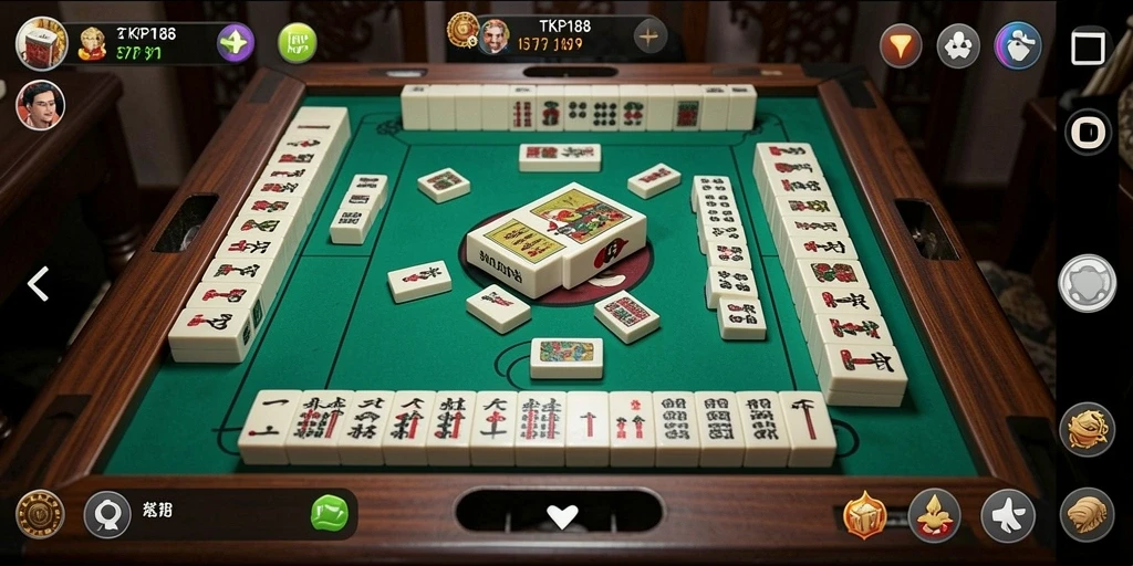 Tampilan gameplay menarik dalam game Mahjong TKP188.