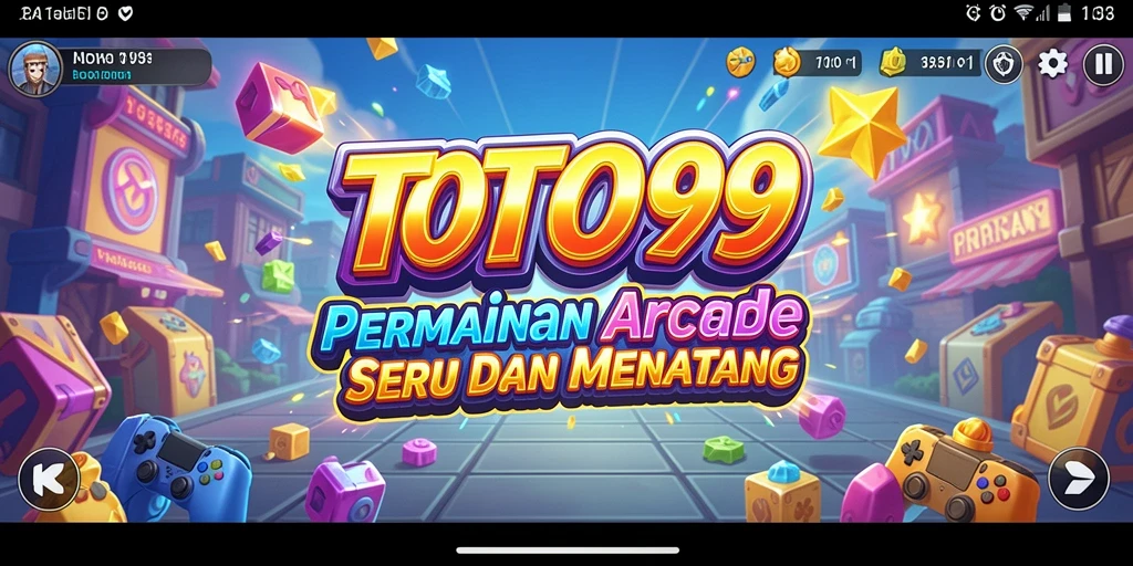 Tangkapan layar gameplay seru TOTO99 yang menampilkan aksi arcade yang dinamis.