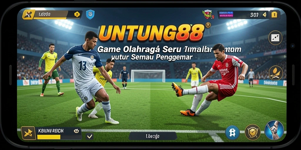 Screenshot UNTUNG88 menampilkan momen seru dalam permainan olahraga.